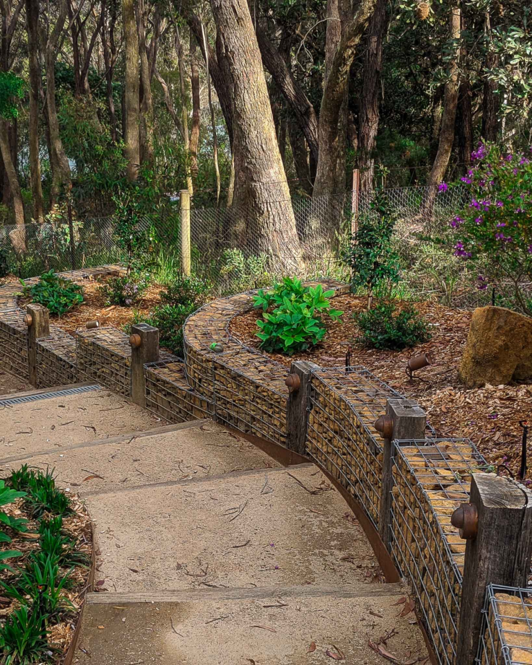 Leura_Rock Gabion Wall 2